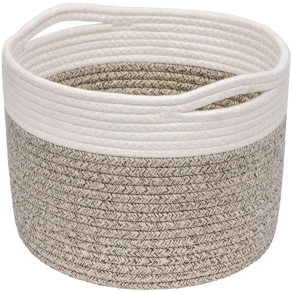 INDRESSME Small Woven Storage Basket, 9.4 x 7.1 inches, Small