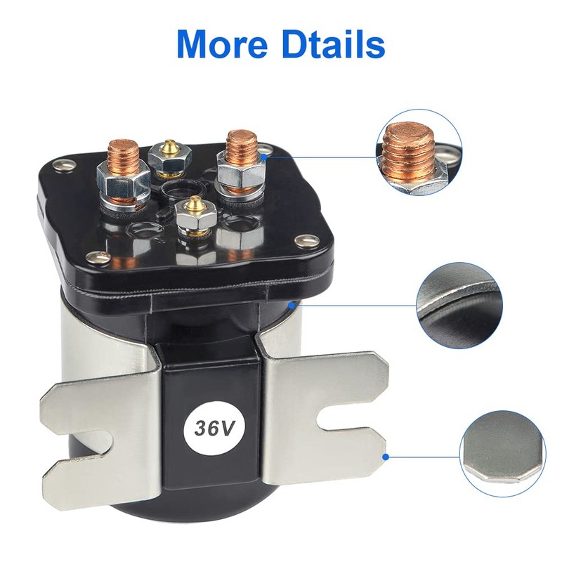 VANJING 36V 4 Terminal Solenoid Compatible with E-Z-GO Club Car
