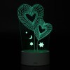 4.5V USB 3D Illusion Visual Romantic Night Lamp 7 Colors