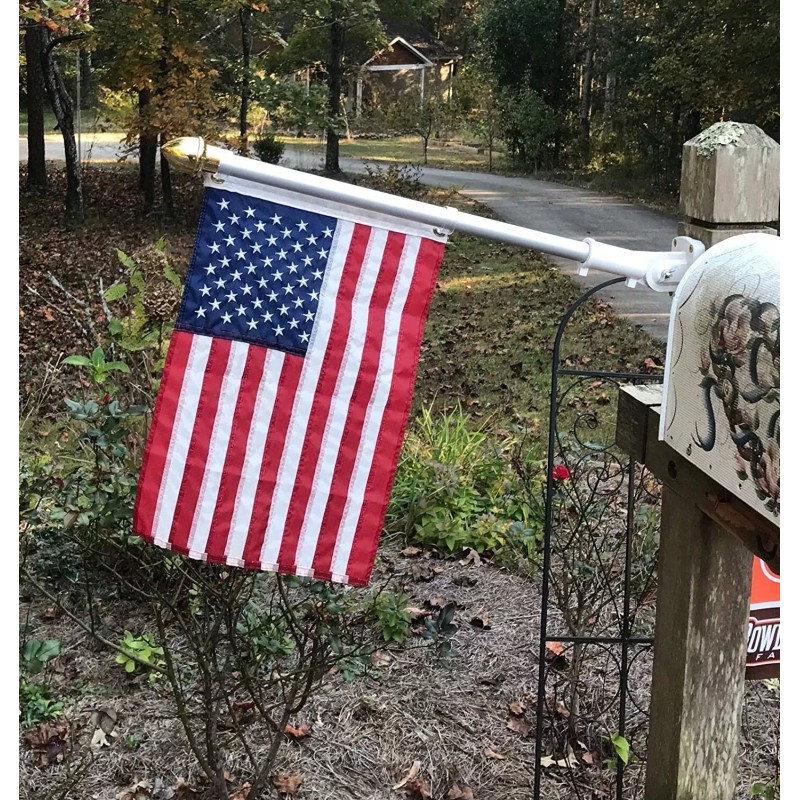 World Flags Direct American Flag Mailbox Post Set, Flag, Flagpole