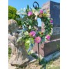 Carson 36" Black Metal Wreath Stake - In-Ground Wreath Hanger