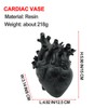 DTSFHTDAL Resin Heart Vase, Anatomical Hearts for Flowers Human Heart