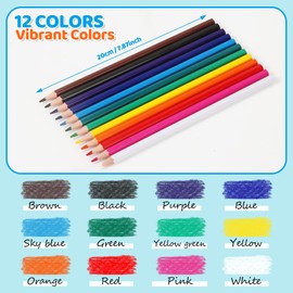 144 Count Colored Pencils Bulk, 12 Pack Colored Pencils for Kids, Pre-sharpened Color Pencils Set 12 Colors, Coloring Pencil Bulk for Teachers School Supplies, Back to School Classroom Prizes Gifts