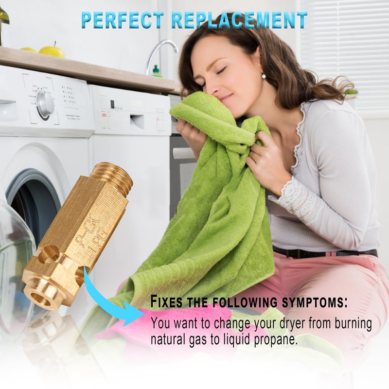 383EEL3002D Dryer LP Gas Conversion Kit,Natural Gas to Liquid Propane,Compatible