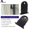 SURPOUF Outdoor Resin Shed Hasp Latch, Plastic Hasp Latch,Newly Upgraded
