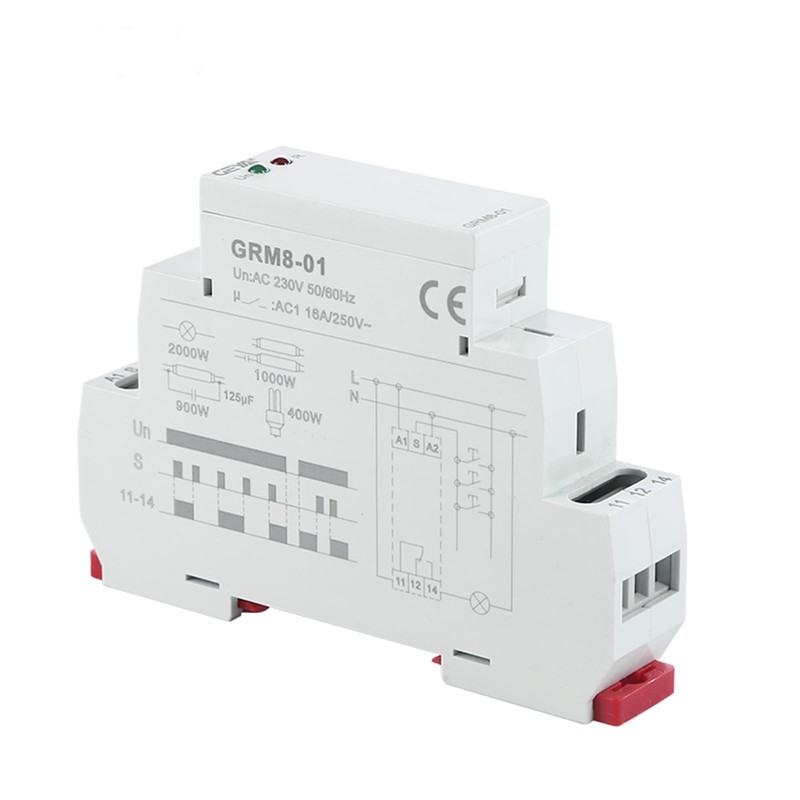 GEYA Electronic Latching Relay 1SPDT 16A AC230V Din Rail Mounted