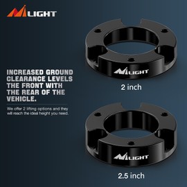 Nilight 2.5''Leveling Lift Kits for 2005-2023 Tacoma/2003-2023 4Runner/2007-2015 FJ Cruiser 2WD 4WD 2004 2005 2006 2007 2008 2009 2010 2011 2012 2013 2014 2015 2016 2017 2018 2019 2020 2021 2022 2023
