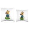 Giraffe Doctor First aid kit Throw Pillow