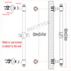 Brass Shower Slide Bar with Handheld Shower Head, Adjustable Height