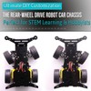 LK COKOINO Rear-Wheel Drive Robot Car Chassis Kit with Servo,