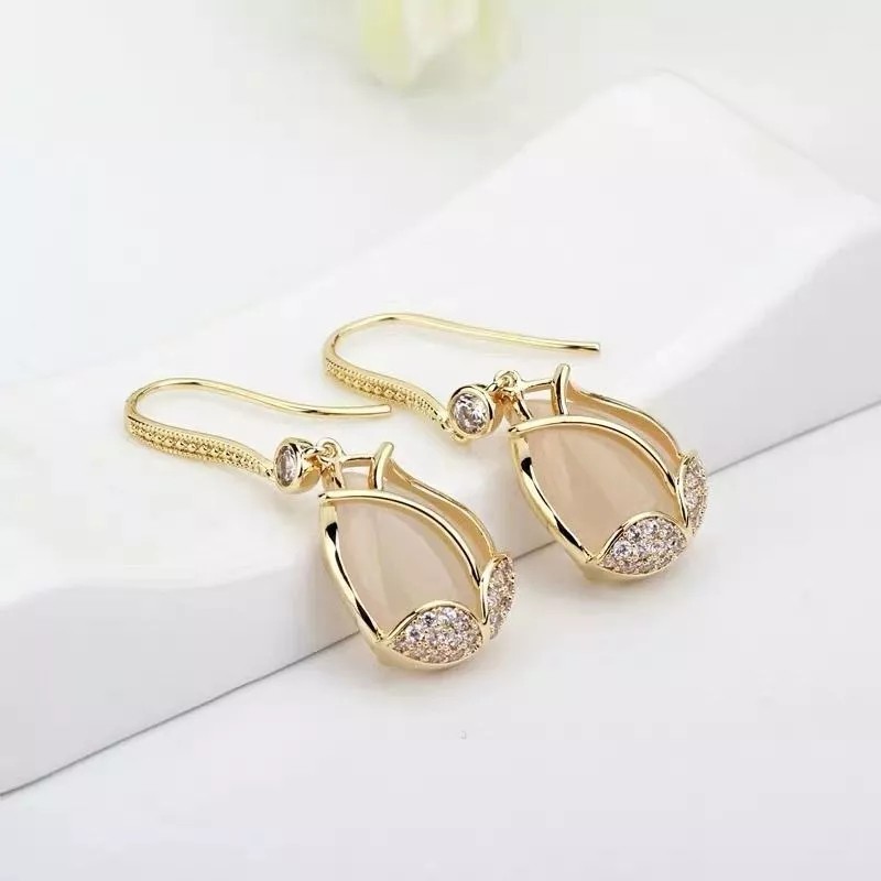 TENDER LIHOME Collar Y Aretes De Tulipán Flor Elegantes Para
