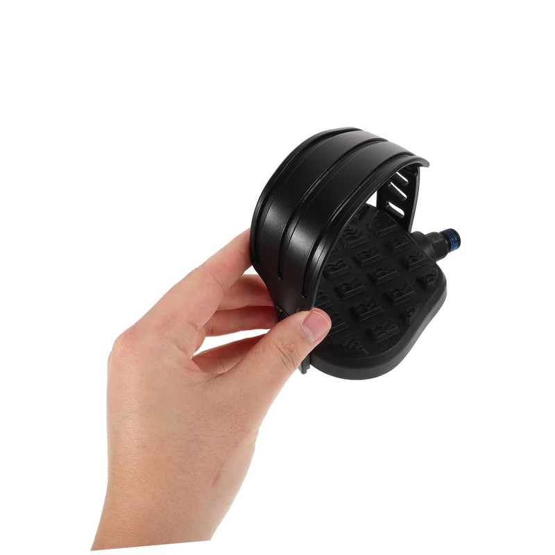 Outanaya 1 Pair Indoor Bike Pedals with Straps Non Slip