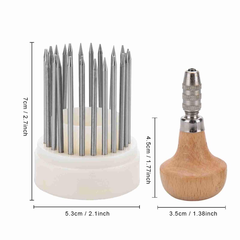 HilBeliFU 23Pcs Stone Setting Tools Set, Metal Bead Setting Tool