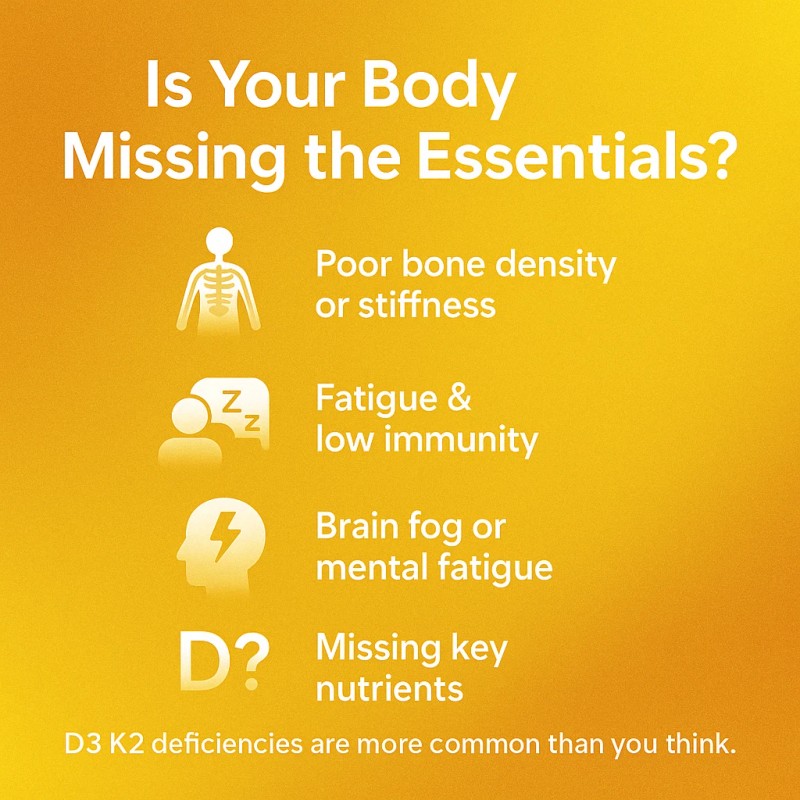 D3+K2 Vitamins – 300 Softgels Made with Coconut Oil for