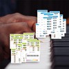 14 Pcs Piano Chord Chart & Scale Poster Perfect for