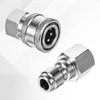 Bruislard 4 Sets NPT 1/4 Inch Pressure Washer Coupler, Stainless