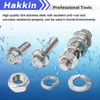 Hakkin 360PCS M5 M6 M8 Flange Bolts and Nuts Assortment