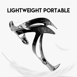 NewTH Bicycle Bottle Holder Full 3K Carbon Water Bottle Holder Lightweight Carbon Fibre Drink Holder for Mountain Bike Road Bike Hybrid Bicycle Touring Bike and Electric Bicycles Black