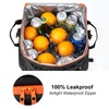Odoland 48 Cans Soft Cooler with Wheels and Handle Collapsible