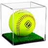 Better Display Cases Clear Acrylic Softball Display Case with Turf
