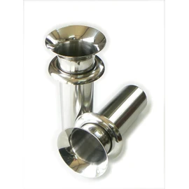 For Grave Flower Stands, Stainless Steel Tube Brim, Φ44 Drops, 2 Pieces (1 Pair)