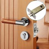 TOP-VIGOR 2 Pack 70mm Mortice Latch with Door Stopper, Mute