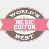 CafePress Music Editor Gift Large Die Cut Sticker, 8.75" x