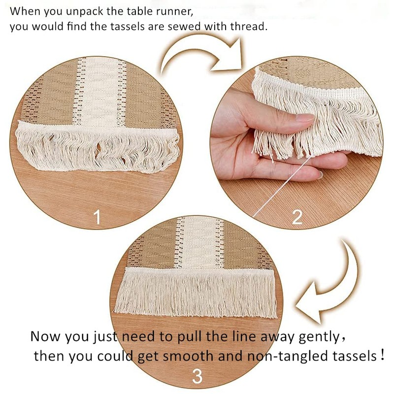 Dining Table Runner Farmhouse Table Runner 108 inch Macrame Boho