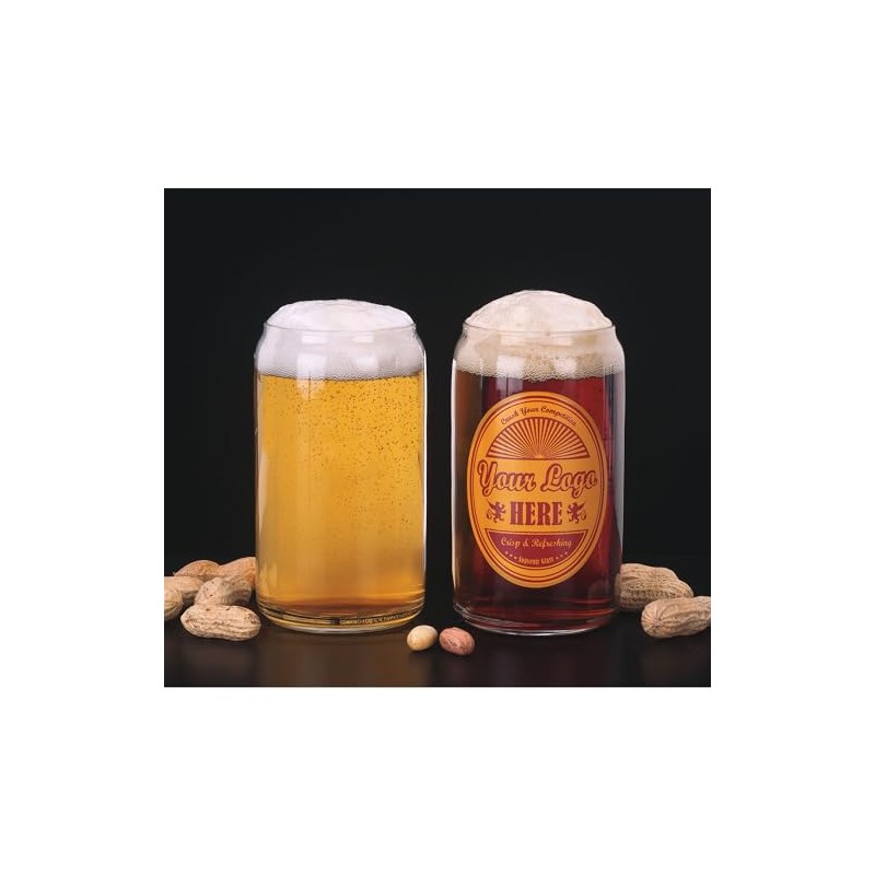 Libbey Glass Can (Set of 24), Clear, 16 fluid ounces