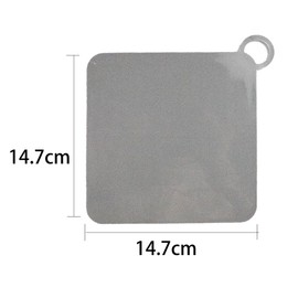 Septe Silicone Tub Stopper Floor Drain Cover,Shower Drain Cover,Suitable for Kitchen,Bathroom and Laundry, Grey (6x6 inch),2Pcs