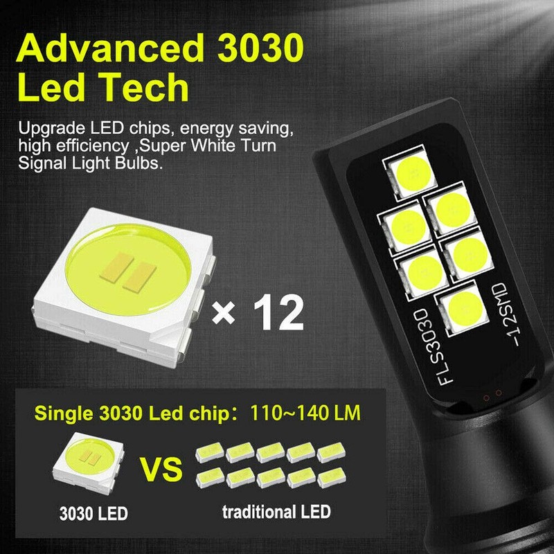 SOCAL-LED LIGHTING 2x LED Fog Light Bulb for Powersports Advanced