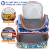 YOYTOO Kids Double Decker Cooler Insulated Lunch Bag, Back to