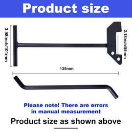 Garbage Disposer Unjamming Wrench/WRN-00 Garbage Disposal Wrench Tool for Dislodge Jams or Clutter From Above The Sink,Compatible with All Waste King and SinkErator/Moen garbage disposals（Black Kit）