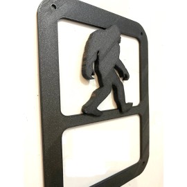 Bigfoot Urban Myth in 3D - Blk For Jeep Wrangler JK/JKU Rear Tail Light Covers