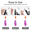 Metal Premium Adjustable Nail Clippers with Magnets Sizers Manicure Sharp