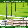 chicarry 48" Metal Tree Trunk Protector, 4 Pack Mesh Tree