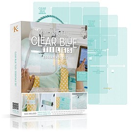 Kimberbell Clear Blue Tiles - Essentials Set: 6 Background + 2 Boarder + 6 Blocks Designs, Easy Application, Complete Step-by-Step Instructions, 372 Files Included, Perfect for Designing Quilt Blocks
