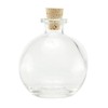 Nakpunar Spherical Clear Glass Bottle, 8.5 Oz. w/Cork (1, Cork)