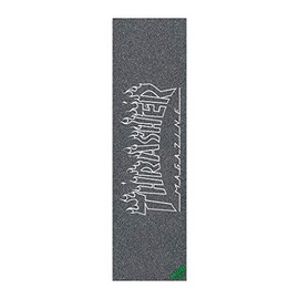 MobスケートボードGriptape Thrasher Flameアウトライングリップテープシート9 " x 33 "
