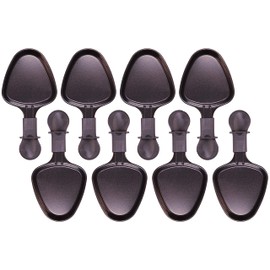 8x 27041 Raclette Pans Oval L x W x H: 10.5 x 10 x 1.4 cm (Pan) Total Length 19.7 cm Dishwasher Safe Replacement Compatible with Klarstein/Princess/Tristar/Tefal such as XA400102