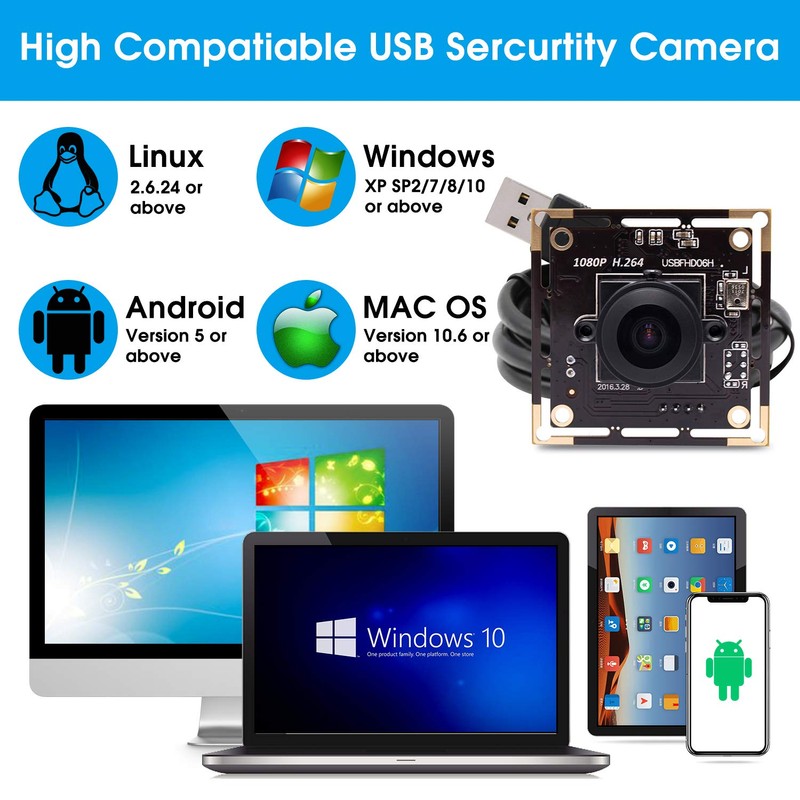 Svpro Full HD USB Camera Module 1080P 30pfs H.264 Low