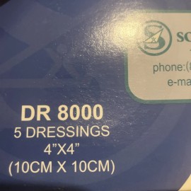 SOUTHWEST TECHNOLOGIES Elasto-Gel Wound Dressing without Tape 4" x 4" BX of 5