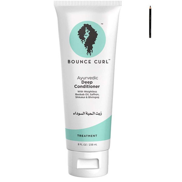 Bounce Curl Moisturizing Ayurvedic Deep Conditioner with Weightless Baobab Oil + Liner101 LPS40 Eye Pencil