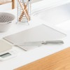 Keyuka Ledge Lightweight Cutting Board, Thin (Light Gray, Antibacterial), Cutting