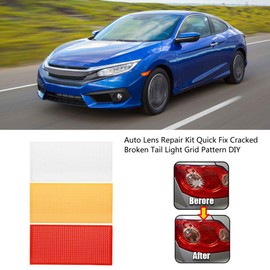 Fydun Fix Kit de reparación de luces traseras rotas y agrietadas Kit de reparación de luces traseras 3PCS Rojo, ámbar y transparente