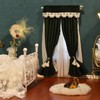 Miniature Curtain Rods 1/12 Scaled Simulation Alloy Dollhouse Double Layer