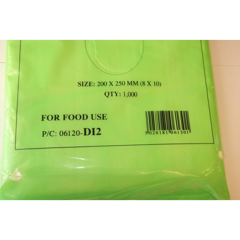 Hi-Thene 1000 WHITE COUNTER BAGS 8 X 10 POLYTHENE PLASTIC