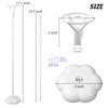 Sakolla 10 Sets Balloon Stick Stand, Holder with Base for