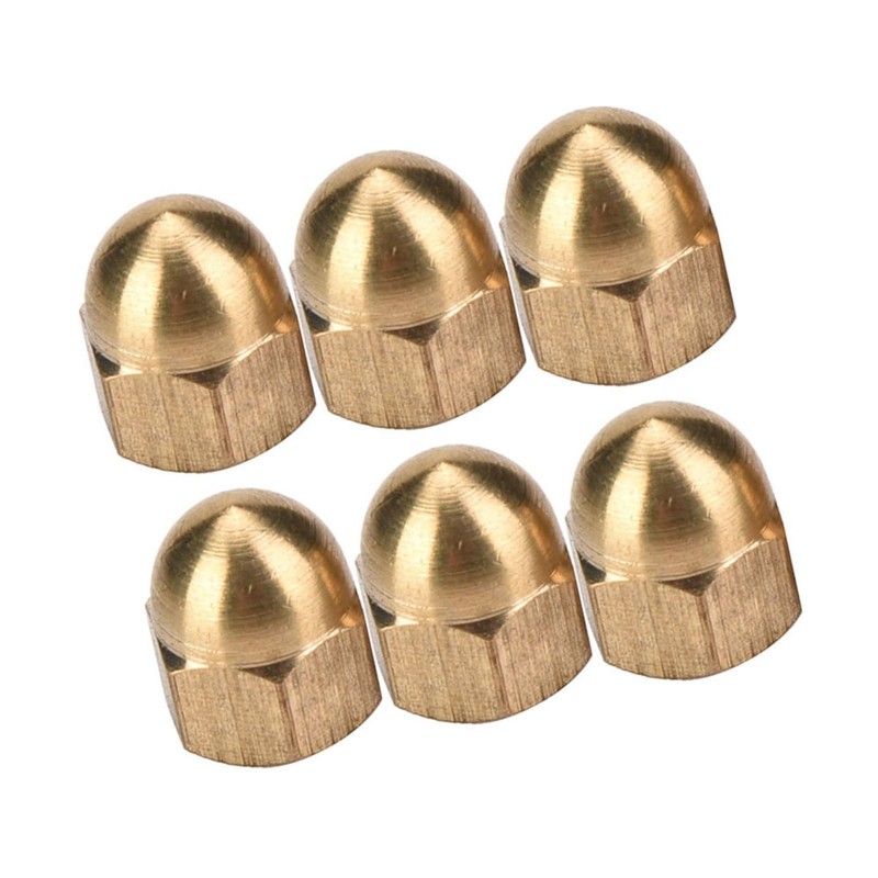 Brass Acorn Nut Kit Dome Head Cap Hex Nuts Set