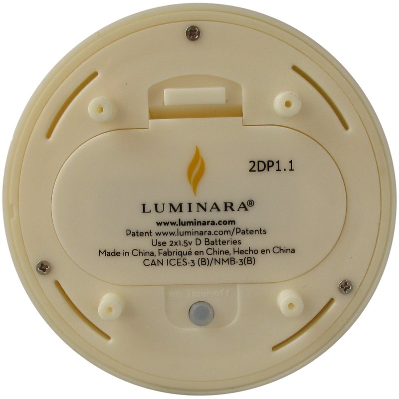 Luminara Outdoor Flameless Candle: Plastic Finish, Unscented Moving Flame Candle